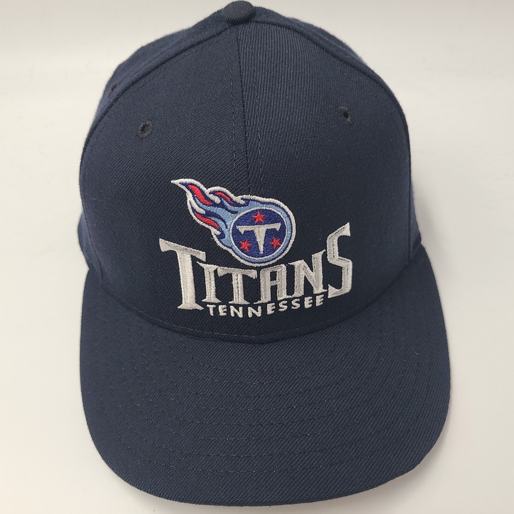 Vintage Tennessee Titans Hat Fitted (Seems 7 5/8) New Era 59Fifty Blue NFL Wool